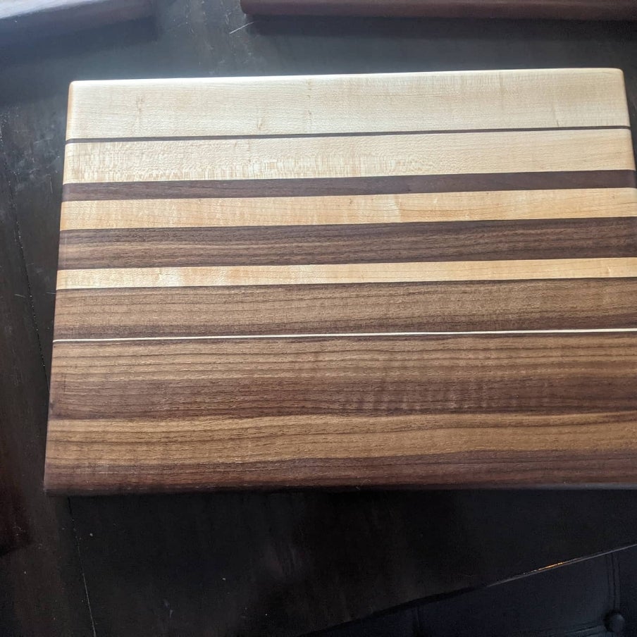 Striped Wood Cutting Board — Philadelphia Independents